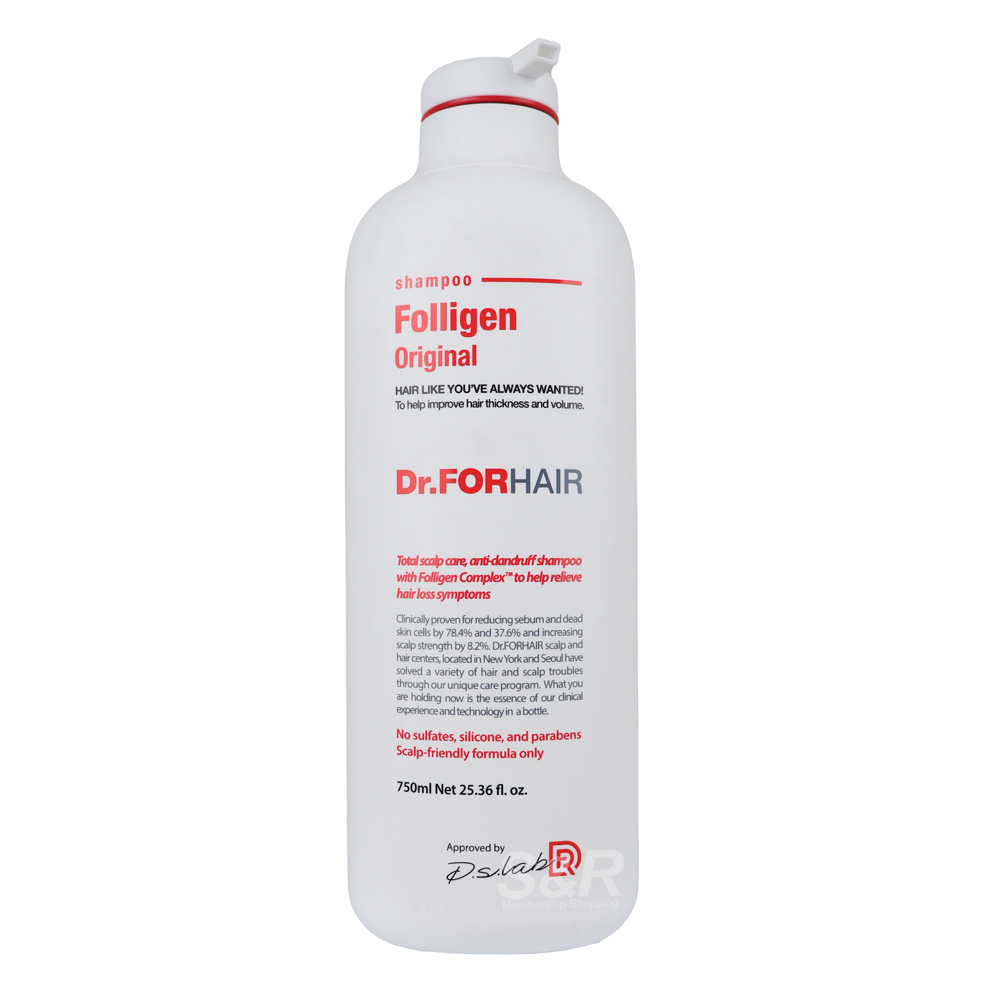 Dr.FORHAIR Original Folligen Shampoo 750mL Dr.FORHAIR Original Folligen Shampoo 750mL